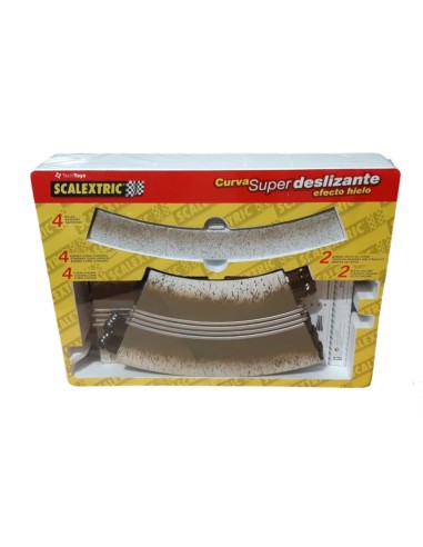 SCALEXTRIC CURVA SUPER DESLIZANTE EFECTO HIELO...