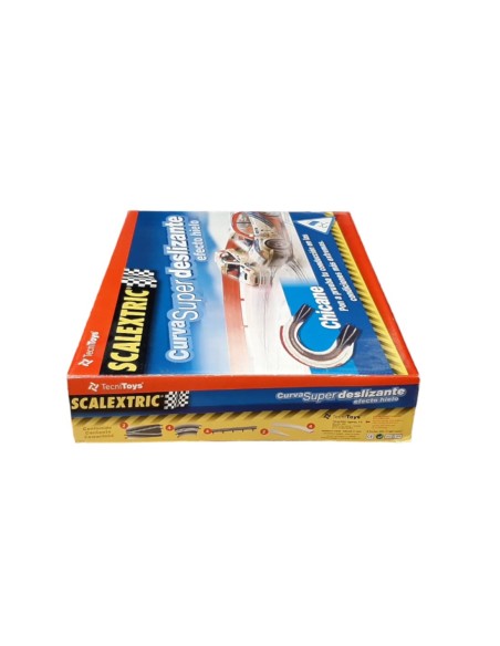 SCALEXTRIC CURVA SUPER DESLIZANTE EFECTO HIELO CHICANE. TECNITOYS.