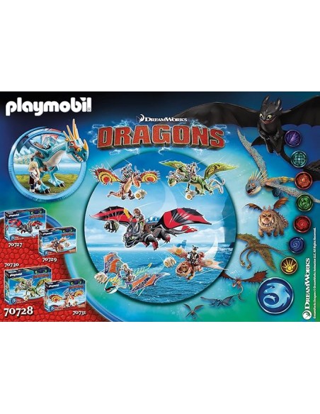 70728 PLAYMOBIL DRAGONS DRAGON RACING ASTRID Y TORMENTA