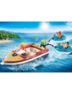70091 PLAYMOBIL FAMILY FUN LANCHA CON FLOTADORES 2
