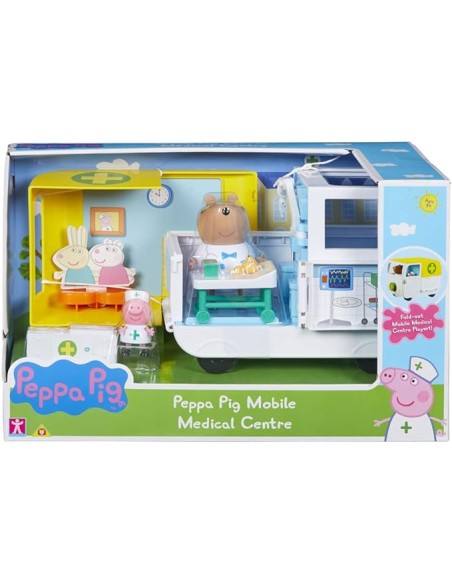 PEPPA PIG AMBULANCIA Y CENTRO MEDICO. BANDAI COMPRAR