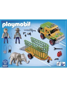 6937 PLAYMOBIL WILD LIFE CAMIÓ AMB REMOLC I ELEFANT.  2