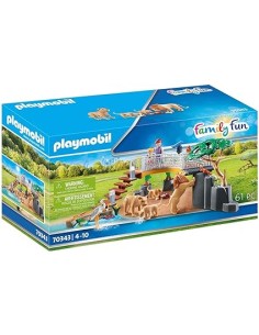 70343 PLAYMOBIL FAMILY FUN. RECINTE EXTERIOR DE LLEONS ​