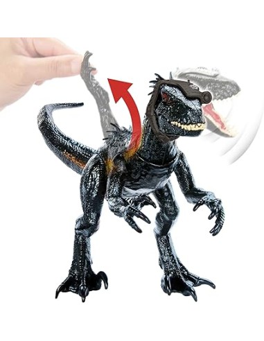 JURASSIC WORLD INDORAPTOR. DINO TRACKERS. MATTEL. 