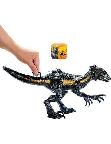JURASSIC WORLD INDORAPTOR. DINO TRACKERS. MATTEL. 