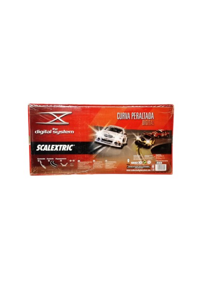 SCALEXTRIC DIGITAL SYSTEM CORVA PERALTADA DIGITAL. TECNITOYS. COMPRAR