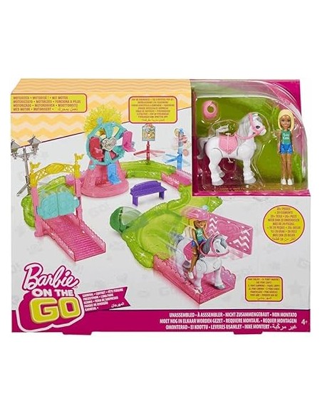 BARBIE ON THE GO PARQUE DE ATRACCIONES. MATTEL