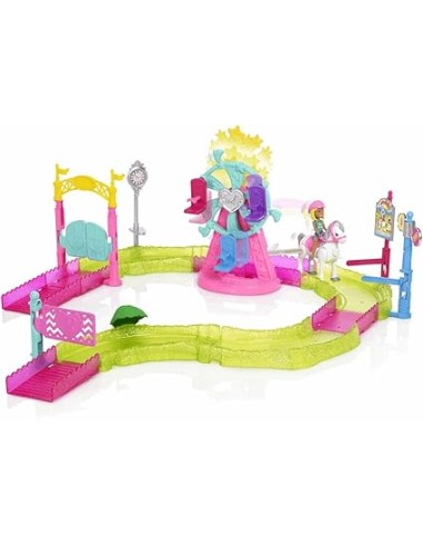 BARBIE ON THE GO PARC D'ATRACCIONS. MATTEL