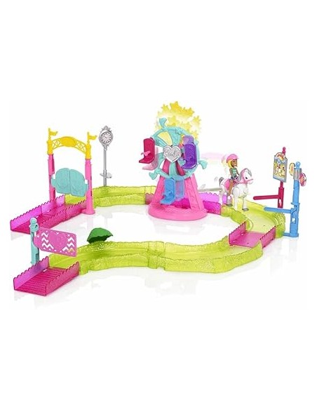 BARBIE ON THE GO PARQUE DE ATRACCIONES. MATTEL