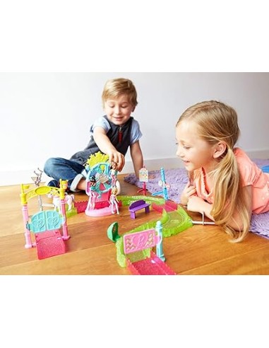 BARBIE ON THE GO PARQUE DE ATRACCIONES. MATTEL