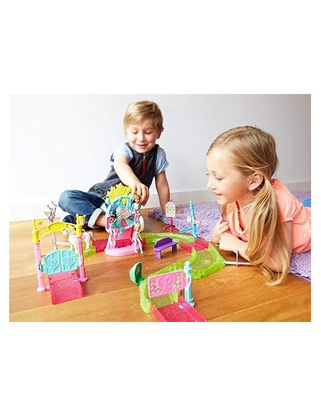 BARBIE ON THE GO PARC D'ATRACCIONS. MATTEL