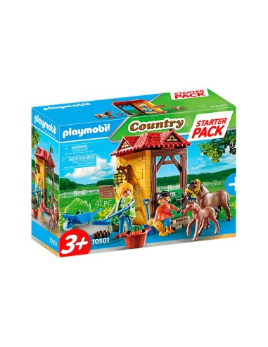 70501 PLAYMOBIL COUNTRY STARTER PACK GRANJA DE CABALLOS.