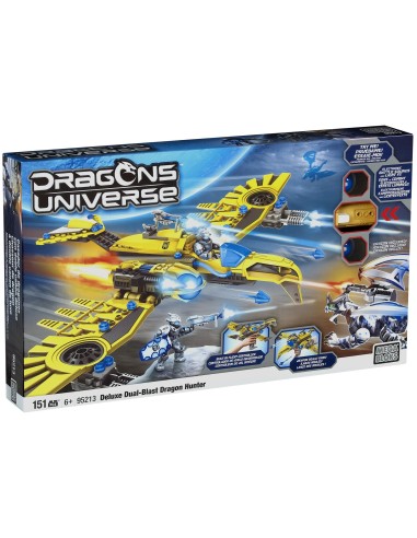 MEGABLOKS DRAGONS UNIVERSE DELUXE DUAL-BLAST DRAGON HUNTER.