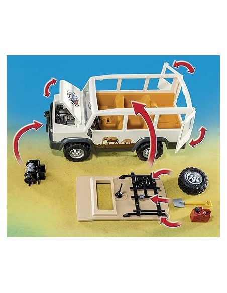 6798 PLAYMOBIL WILD LIFE VEHÍCULO SAFARI CON LEONES