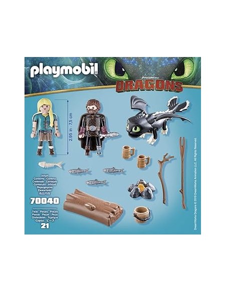 70040 PLAYMOBIL DRAGONS HIPO I ASTRID AMB NADÓ DRAC