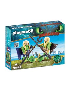 70042 PLAYMOBIL DRAGONS CHUSCO I BRUSCA AMB VESTIT VOLADOR