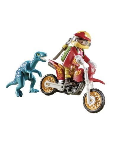 9431 PLAYMOBIL THE EXPLORERS DINOS MOTO AMB...