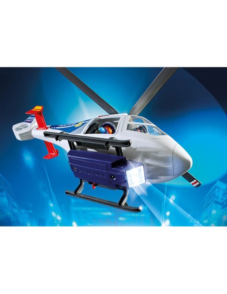 6921 PLAYMOBIL CITY ACTION HELICÓPTERO DE POLICÍA CON LUCES LED