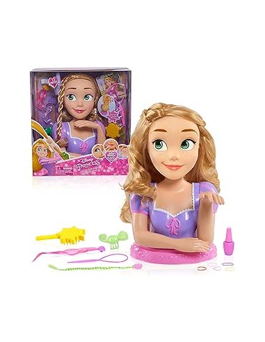 DISNEY PRINCESS DELUXE RAPUNZEL STYLING HEAD. BUSTO PARA PEINAR. FAMOSA