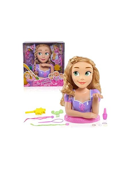 DISNEY PRINCESS DELUXE RAPUNZEL STYLING HEAD. BUSTO PARA PEINAR. FAMOSA