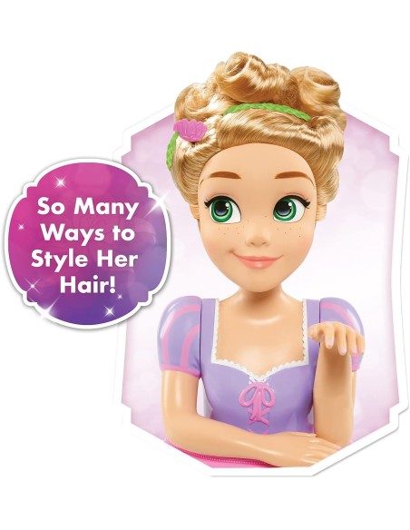 DISNEY PRINCESS DELUXE RAPUNZEL STYLING HEAD. BUSTO PARA PEINAR. FAMOSA