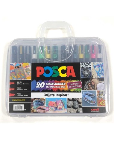 POSCA MALETÍ 20 MARCADORS. UNI