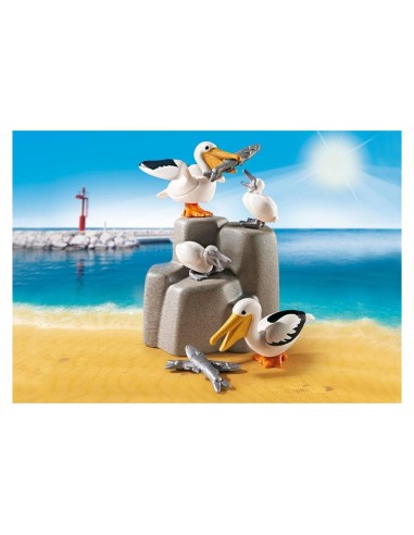 9070 PLAYMOBIL FAMILY FUN FAMILIA DE PELICANOS