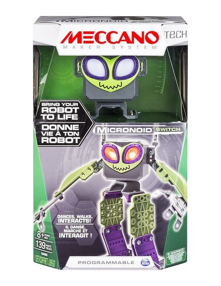 MECCANO ROBOT MICRONOID SOCKET TECH VERDE