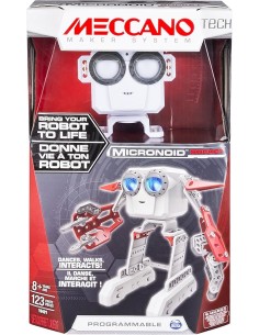 MECCANO ROBOT MICRONOID SOCKET TECH ROJO