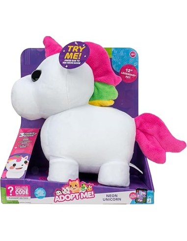 ADOPT ME! PELUCHE UNICORNIO  CON LUCES. TOY PARTNER