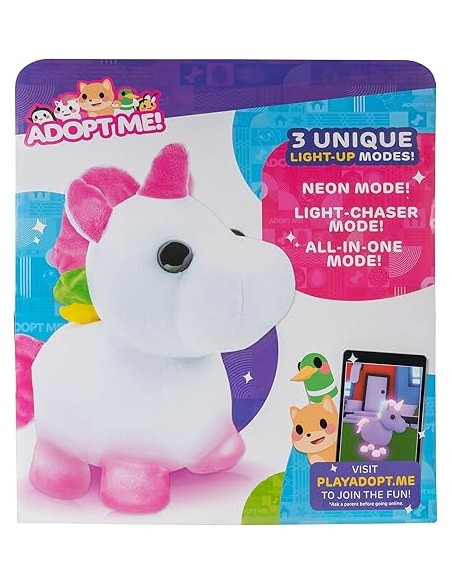 ADOPT ME! PELUIX UNICORN AMB LLUMS. TOY PARTNER