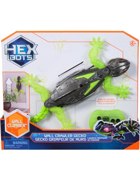 HEX BOTS GECKO LAGARTO TREPADOR DE PAREDES. SPIN MASTER