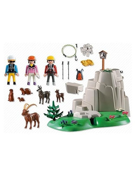 5423 PLAYMOBIL COUNTRY VIDA EN LA MONTAÑA ESCALADORES CON ANIMALES