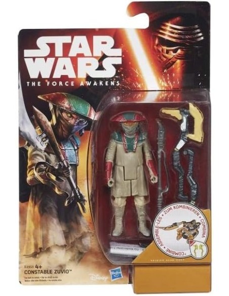 FIGURA STAR WARS THE FORCE AWAKENS CONSTABLE ZUVIO. HASBRO