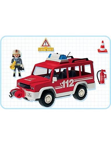 3181 PLAYMOBIL JEEP DE RESCATE DE BOMBEROS
