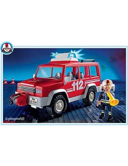 3181 PLAYMOBIL JEEP DE RESCATE DE BOMBEROS