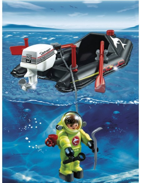 4910 PLAYMOBIL CITY ACTION LANCHA CON BUZO