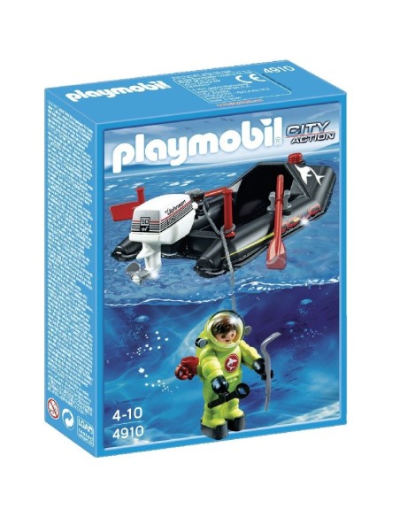4910 PLAYMOBIL CITY ACTION LANCHA CON BUZO