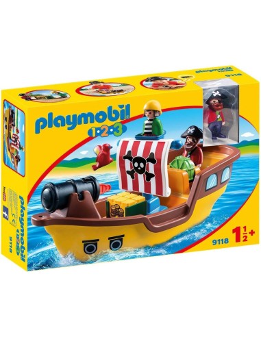 9118 PLAYMOBIL 1.2.3.VAIXELL PIRATA