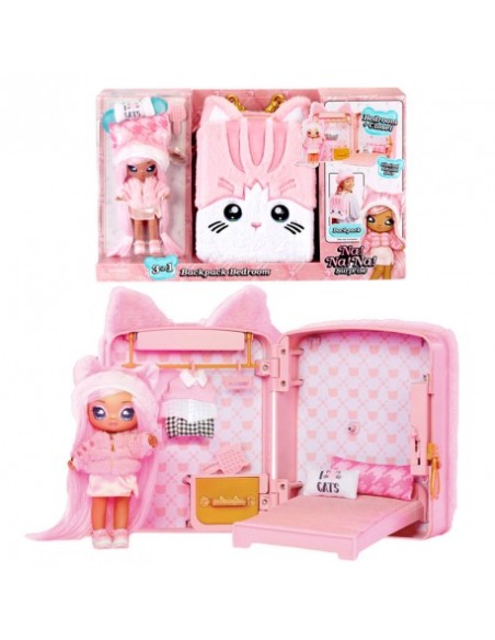 NA! NA! NA! SURPRISE MOTXILLA I HABITACIÓ GATET ROSA. MGA