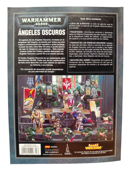 WARHAMMER 40.000 ÁNGELES OSCUROS. GAMES WORKSHOP