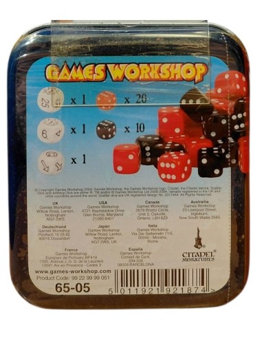 WARHAMMER PACK DE DAUS. GAMES WORKSHOP