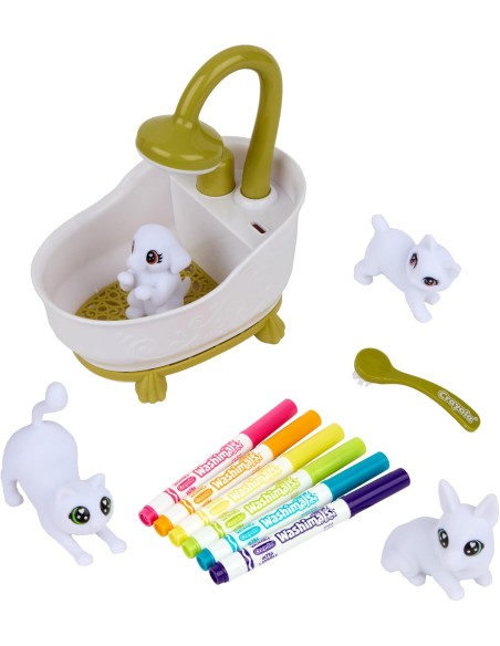 WASHIMALS 4 FIGURAS CON BAÑERA Y DUCHA. CRAYOLA.