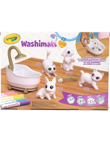 WASHIMALS 4 FIGURAS CON BAÑERA Y DUCHA. CRAYOLA.