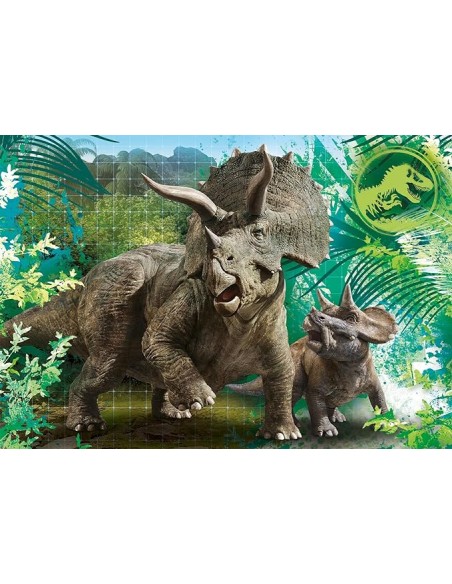 PUZZLE 3X48 JURASSIC WORLD. CLEMENTONI.