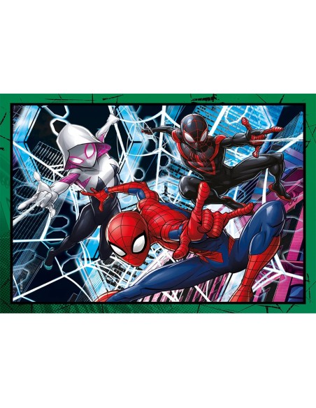 PUZZLE 4 EN 1 SPIDERMAN. CLEMENTONI