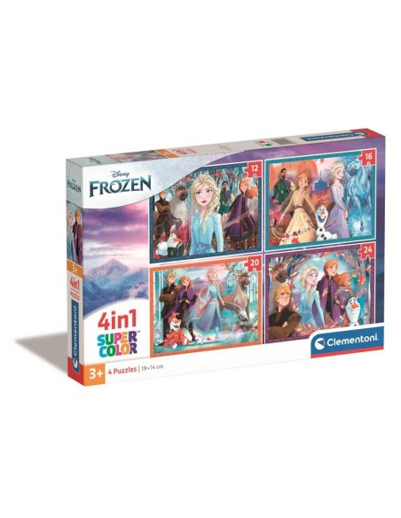 PUZLLE 4 EN 1 FROZEN. CLEMENTONI.