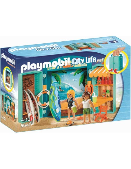 5641 PLAYMOBIL COFRE TIENDA DE SURF.