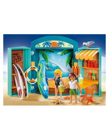 5641 PLAYMOBIL COFRE TIENDA DE SURF.