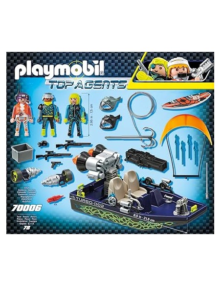 70006 PLAYMOBIL TOP AGENTS. TEAM S.H.A.R.K. NAU AMB  ARPÓ